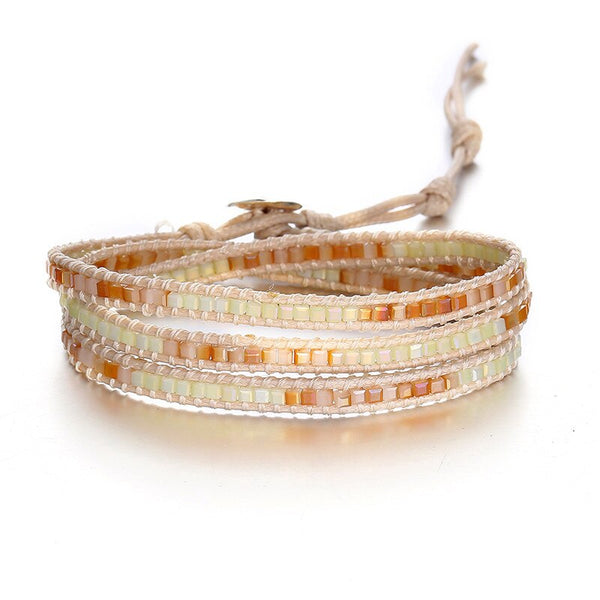 TOUCHEART Creative Retro Square Bohemian Bracelets&Bangles For Women Multilayer Bracelet Trend Jewelry Weave Bracelet SBR190458