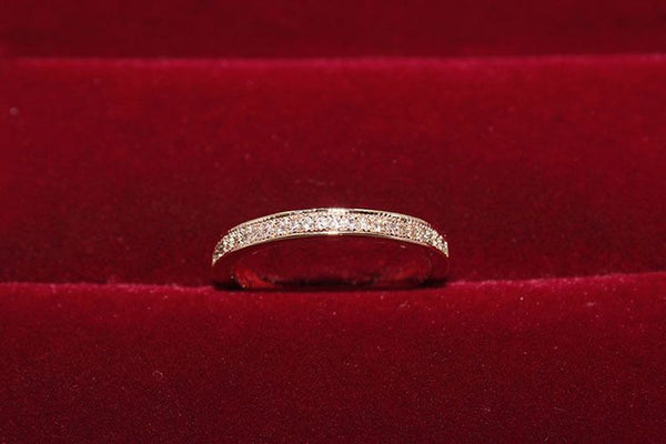 3 Colors Simple Gold Rose Gold Silver Round Rings for Women Party Wedding Engagement High Quality Fashion Jewelry
